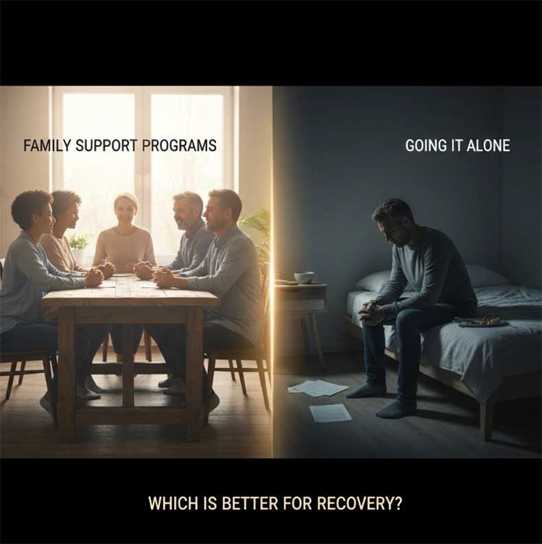 Family Support Addiction Programs vs. Going It Alone: Which Is Better for Your Loved One's Recovery?